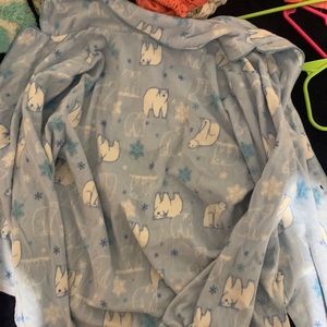 Blue polar bear pj shirt
